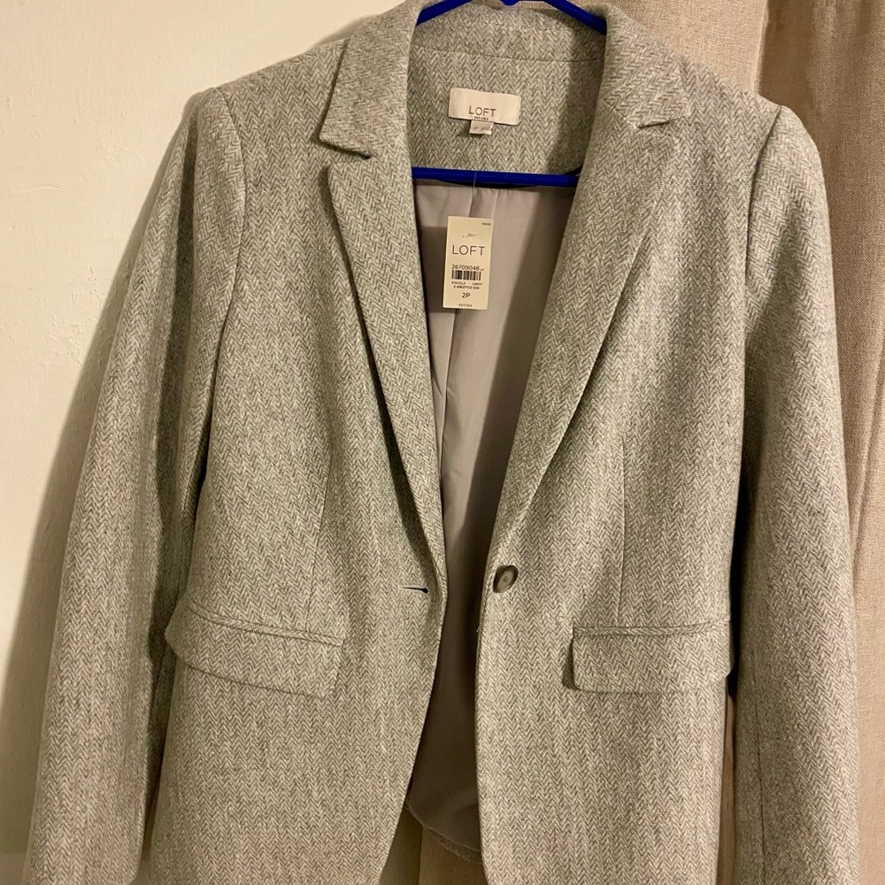 LOFT Gray Blazer